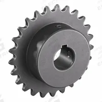 TSUBAKI Single Strand Sprocket: 35, For 3/8 in Chain Pitch, 3/4 in Bore Dia, 25 Teeth, Steel (MPN 35B25F-3/4). Key specifications — Brand: TSUBAKI.
