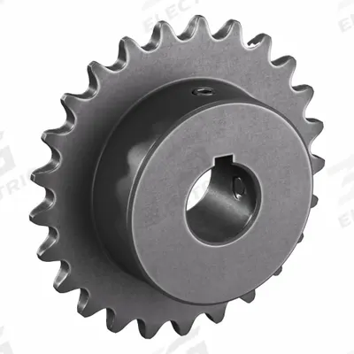 TSUBAKI Single Strand Sprocket: 35, For 3/8 in Chain Pitch, 3/4 in Bore Dia, 25 Teeth - Size 35 Fixed-Bore Roller Chain Sprockets