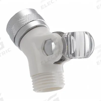 Delta Pin Mount Swivel Connector: Plastic, 1/2 in Connection Size, IPS Connection - Flexible Hose Adapters for Handheld Showerheads