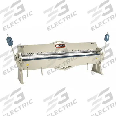 BAILEIGH INDUSTRIAL Sheet Metal Brake: Hand Lever : Top Edge Actuation + Finger, Angle Gauge - Manual Box & Pan Brakes