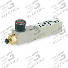 PARKER Manifold Air Regulator: 0.55 cfm Max Flow Rate, 5 psi to 125 psi, 120°F Max Op Temp, 15407-1 (MPN PS5637166P)