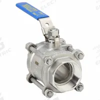 APPROVED VENDOR Manual Two-Way Ball Valve: 2 in, 316 Stainless Steel, Straight Valve Body, RPTFE (MPN G-S3P1K-200). Key specifications — Brand: APPROVED VENDOR; Handle: Locking Lever.