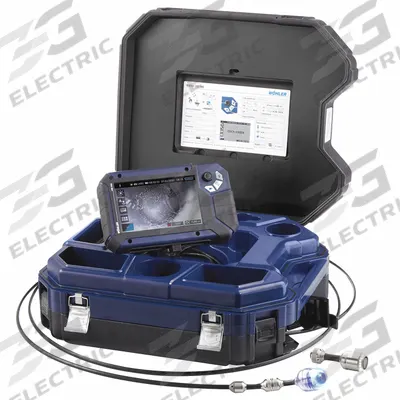 WOHLER Pipe Inspection System: VIS 700 PLUS, 100 ft Lg., 8 in Max. Pipe Dia., Fixed - Wohler Pipe Inspection Camera Reels