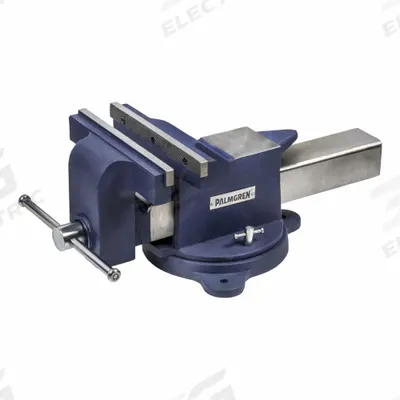 PALMGREN Utility Workshop Vise: Std Duty, Covered, 10 in Jaw Face Wd, 10 in Max Jaw Opening - Combination Bench & Pipe Vises