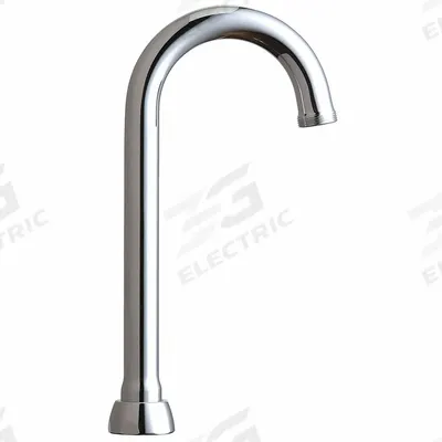 CHICAGO FAUCETS Spout: Spout, Arc, Swivel Spout, Brass, Polished Chrome, Laminar - Gooseneck Faucet Spouts