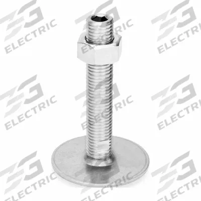 JW WINCO Male-End Leveling Mount: Swiveling Stud, 5/8"-11 Thread Size, 2.36 in - Swivel Male Leveling Mounts