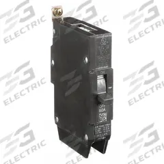 GE Molded Case Circuit Breaker: 60 A Amps, 14kA at 277V AC, Fixed, Lug, Any (MPN TEY160). Key specifications — Series: TEY; Max. AIR Rating: 14kA at 277V AC; Instantaneous Trip: Fixed; Terminal Connection: Lug; Phase Connection: Any.