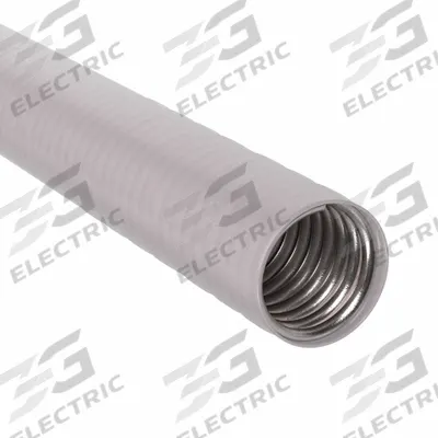 CALBRITE Liquid-Tight Metal Conduit: 2 in Trade Size, Gray, 25 ft Nominal Lg - Corrosion Resistant Liquid-Tight Metallic Conduit