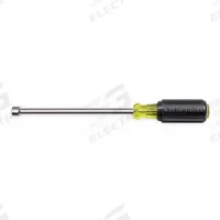 KLEIN TOOLS Hollow Round Shank Nut Driver: Straight, SAE, With Magnetized Tip, Std, 6 in Shank Lg (MPN 646-11/32M). Key specifications — attr1214485: Round; attr1214505: KLEIN TOOLS.