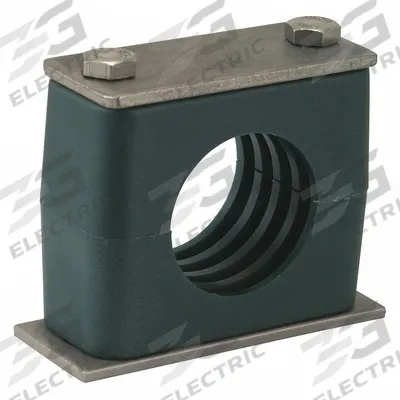 ZSI Vibration-Dampening Beta Clamp: Ribbed Bore, 304 Stainless Steel Clamp - Vibration-Dampening Textured Core Beta Clamps