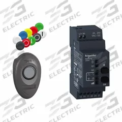 SCHNEIDER ELECTRIC Wireless Push Button Kit: 22 mm Panel Mounting Size, XB5R (MPN XB5RMA04). Key specifications — Manufacturer Part Number: XB5RMA04; Action: Momentary; Components Included: Receiver; Head/Lens Color: Green (2); Head Material: Plastic; Legend: None; Operator Illumination: Non-Illuminated; Operator Material: Plastic.