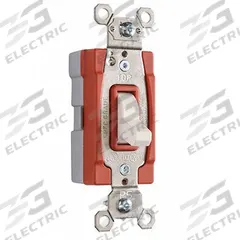 PASS & SEYMOUR Wall Switch: Toggle Switch, 3-Way, Maintained, White, 120/277V AC, 20 A (MPN PT20AC3w). Key specifications — Brand: PASS & SEYMOUR; Illuminated: No; Voltage Rating: 120/277V AC.