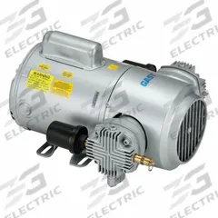 GAST Piston Air Compressor: 0.5 hp, 1 Phase, 115/230V AC, 100 psi Max Continuous Pressure, 3.52 cfm (MPN 4HCC-40-M450X). Key specifications — attr50761: 115/230V AC; attr50712: GAST; attr51763: 1.