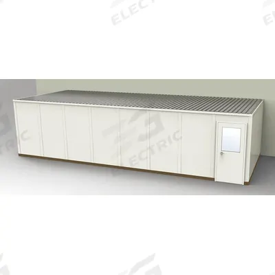 PORTA-FAB Modular In-Plant Office: 32 ft x 12 ft x 8 ft, 3 Walls, Steel-Covered Drywall - 3-Wall Unassembled In-Plant Offices