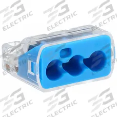 IDEAL Push-In Wire Connector: In-Sure™ Series, 3 Port, 14 AWG – 10 AWG Solid Wire Size Range, 30 A (MPN 30-1039). Key specifications — Series: In-Sure™; Manufacturer Part Number: 30-1039; Brand: IDEAL.