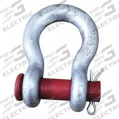 CROSBY Anchor Shackle: Anchor Shackle, 6,500 lb Working Load Limit, 5/8 in Body Thick, Carbon Steel (MPN 1018115). Key specifications — Body Material: Carbon Steel; Brand: CROSBY.