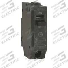 GE Miniature Circuit Breaker: THQC, 50 A, 120/240V AC, Single Phase, 10kA at 120/240V AC, Std (MPN THQC1150WL). Key specifications — Amps: 50 A; AC Voltage Rating: 120/240V AC; Phase: Single; Max. AIR Rating: 10kA at 120/240V AC; For Use With: GE Panelboards.