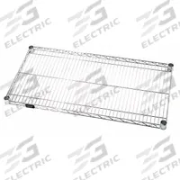 QUANTUM Wire Shelf: 30 in x 12 in, 1 Shelves, Quick-Adjust, 600 lb Load Capacity, Dry, Silver, Steel (MPN 1230C). Key specifications — Recommended Environment: Dry; Material: Steel; Brand: QUANTUM; Color: Silver; Finish: Chrome.
