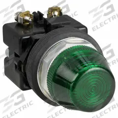 EATON Pilot Light: 30 mm Panel Mounting Size, Green, LED, 120 V AC/DC Max Volt Rating (Supply) (MPN HT8HFGF7). Key specifications — Series: HT800; Brand: EATON; Includes Push-To-Test: No Push-To-Test Included.