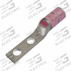 Compression Lug: For 1/0 AWG, Stranded Wire, 1/4 in Stud Size, Std, Copper Barrel (MPN YA25L2NT14). Key specifications — Inspection Hole: Yes; For Wire Type: Stranded; For Wire Sizes: 1/0 AWG; Brand: BURNDY; Manufacturer Part Number: YA25L2NT14.