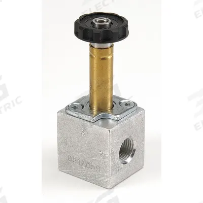 ARO Solenoid Air Control Valve: CAT, Three-Way / Two-Position, 1/4 in Female NPT - ARO CAT Series Solenoid-Operated Inline Air Control Valves