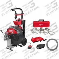 MILWAUKEE Sewer Drum Kit, Head Kit, and Cable: Cordless, MX FUEL, MX FUEL, For 3 in to 6 in Pipe (MPN MXF500-1CP, 48-53-2840, 48-53-2450). Key specifications — attr517452: Charger; attr517439: MX FUEL; attr517433: Cordless.