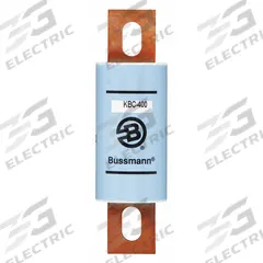 Semiconductor Fuse: KBC Series, Fast-Acting, 400 A, 600 V AC, Non-Indicating (MPN KBC-400). Key specifications — Series: KBC; Brand: BUSSMANN.