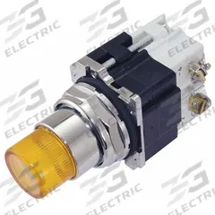 EATON Illuminated Push Button: Illuminated, Extended Profile, Metallic, 30 mm, 1NO/1NC (MPN 10250T76Y). Key specifications — Brand: EATON; Action: Momentary; Series: 10250T; Push Button Material Type: Metallic.