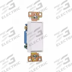 PASS & SEYMOUR Wall Switch: Rocker Switch, 3-Way, Maintained, White, 120/277V AC, 15 A (MPN 2603W). Key specifications — Brand: PASS & SEYMOUR; Illuminated: No; Voltage Rating: 120/277V AC.