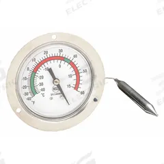 APPROVED VENDOR Analog Panel Mount Thermometer: -40°F to 60°F /-40°C to 15°C, ±2% Accuracy (MPN 1EPE9). Key specifications — attr1275163: APPROVED VENDOR; attr1275148: ±2 %.