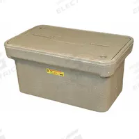 QUAZITE Underground Enclosure Assembly: 21 1/4 in x 11 3/4 in x 10 in Usable Int., Open Bottom (MPN PG1324Z80317). Key specifications — Brand: QUAZITE; Includes: Cover; Material: Monolithic Polymer Concrete; Cover Logo: Electric; Bottom Style: Open.