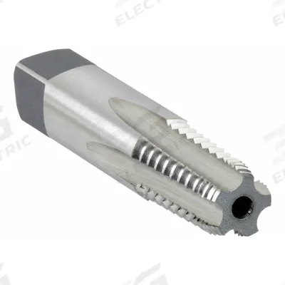 CLEVELAND Pipe and Conduit Thread Tap: 1/8"-27 NPT, 5 Flute, Semi-Bottoming Chamfer (MPN C64098) - Interrupted-Thread Pipe Taps