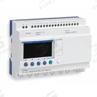 SCHNEIDER ELECTRIC Compact Smart Relay: (12) Discrete, (8) Relay, 100 to 240V AC (MPN SR2A201FU). Key specifications — Brand: SCHNEIDER; Clock Included: Clock Not Included; Number and Type of Inputs: (12) Discrete; Number and Type of Outputs: (8) Relay.