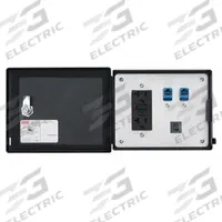 NVENT HOFFMAN Data Interface Port: Polycarbonate, 120V GFCI Receptacle/(2) RJ45, 5 A Reset, 120 V AC (MPN HGF5ETHETHCC). Key specifications — Manufacturer Part Number: HGF5ETHETHCC; Brand: NVENT HOFFMAN; Resets: 5 A Reset; IP Rating: IP66; Panel Configuration: 120V GFCI Receptacle; Panel Terminations: (2) RJ45.