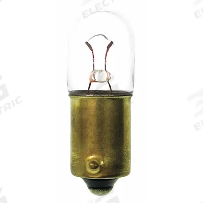 APPROVED VENDOR Incandescent Bulb: Incandescent, Miniature Bayonet (BA9s), (T) Tubular - BA9s Single-Contact Miniature Bayonet Base Lamps