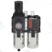 ARO Filter/Regulator/Lubricator: 3/8 in NPT, 71 cfm, 150 psi Max Op Pressure, 5 micron, 1500 Series (MPN C38231-600). Key specifications — attr109588: 1500; attr109524: ARO.