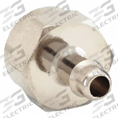 PNEUMADYNE Barbed Fitting Adapter: 3/32 in ID Size, Barbed x UNF, Brass - Nickel-Plated Brass Barbed Tube Fittings