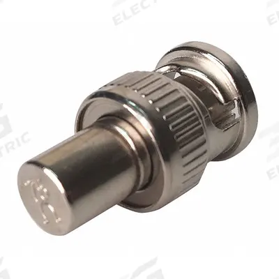 VITEK Coaxial Terminator: BNC, Chrome Plated - Audio-Video Cable Caps & Terminators