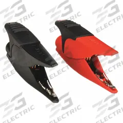 FLUKE Test Clip: CAT III 1000V/CAT IV 600V, Alligator Clip, 9 in Lg, Steel, Black/Red (MPN Fluke-AC285). Key specifications — Color: Black/Red; Brand: FLUKE.