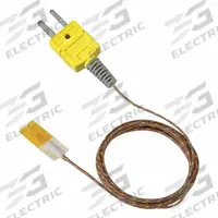 OMEGA Standard Thermocouple Probes: 0°C to 315°C, Type K, For Air Media Type, Stick-On (MPN SA1XL-K-SRTC). Key specifications — Maximum Wire Gauge: 30 AWG; Cable Length: 40 in; Manufacturer Part Number: SA1XL-K-SRTC; Brand: OMEGA; Process Connection Type: Stick-On.