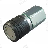 HANSEN Hydraulic Quick Connect Hose Coupling: 3/4 in Coupling Size, Steel, 105.99 lpm Max. Flow Rate (MPN 19FFS106UN). Key specifications — Body Material: Steel; Thread Size: 1-1/16"-12; Brand: HANSEN.