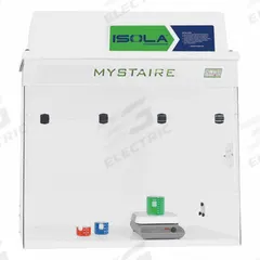 MYSTAIRE Filtered Workstation: Isola® VUE, 36 in Overall Wd, 53 in Overall Ht, 28 in Overall Dp (MPN MY-ISL36). Key specifications — Assembly: Fully Assembled; Brand: MYSTAIRE; Base/Stand Included: Yes; Blower Included: Yes; Work Surface Included: Yes.