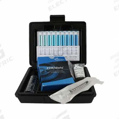 CHEMETRICS Water Quality Test Kit: Sulfide, 25 to 250 ppm, 25 ppm - Water Quality Test Kits
