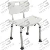 HEALTHSMART Shower Chair: Plastic, 20 in Max. Seat Wd, 325 lb Wt Capacity (MPN 522-9816-1900)