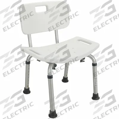 HEALTHSMART Shower Chair: Plastic, 20 in Max. Seat Wd, 325 lb Wt Capacity (MPN 522-9816-1900) - Shower Chairs