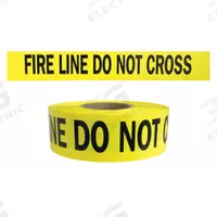 APPROVED VENDOR Barricade Tape: 1,000 ft Lg, 3 in Wd, Fire Line Do Not Cross Legend, Polyethylene (MPN B3104Y15-200). Key specifications — Tape Message: Fire Line Do Not Cross; Message Color: Black; Brand: APPROVED VENDOR.