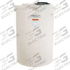 SNYDER INDUSTRIES Storage Tank: Single Wall, Vertical, 200 gal, Closed Top, 3/16 in Wall Thick, HDPE (MPN 5720100N97206). Key specifications — Construction Material: HDPE; Brand: SNYDER INDUSTRIES.