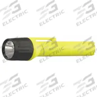 STREAMLIGHT Safety-Rated Flashlight: 65 lm, 24 hr Run Time at Max Brightness, 96 m Max Beam, Yellow (MPN 67101). Key specifications — Brand: STREAMLIGHT; Battery Requirements - Broad: Includes 2 AA.