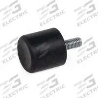 JW WINCO Concave Bumper: Cylindrical, Natural Rubber, Male x Non-Threaded Style, M8 Thread Size (MPN 357-40-28-M8-S-40). Key specifications — Isolator Body Material: Natural Rubber.