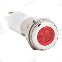 APPROVED VENDOR Flush Panel Light: 12 mm Panel Mounting Hole Dia, LED, Red, Flush Head, H12 (MPN 24M137). Key specifications — Brand: APPROVED VENDOR; Electrical Connection: 0.11 Male Quick Disconnect.
